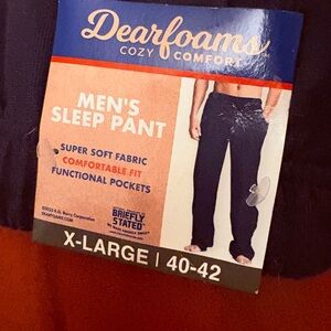 Dearfoams Men's Sleep Pant - Dark Blue
